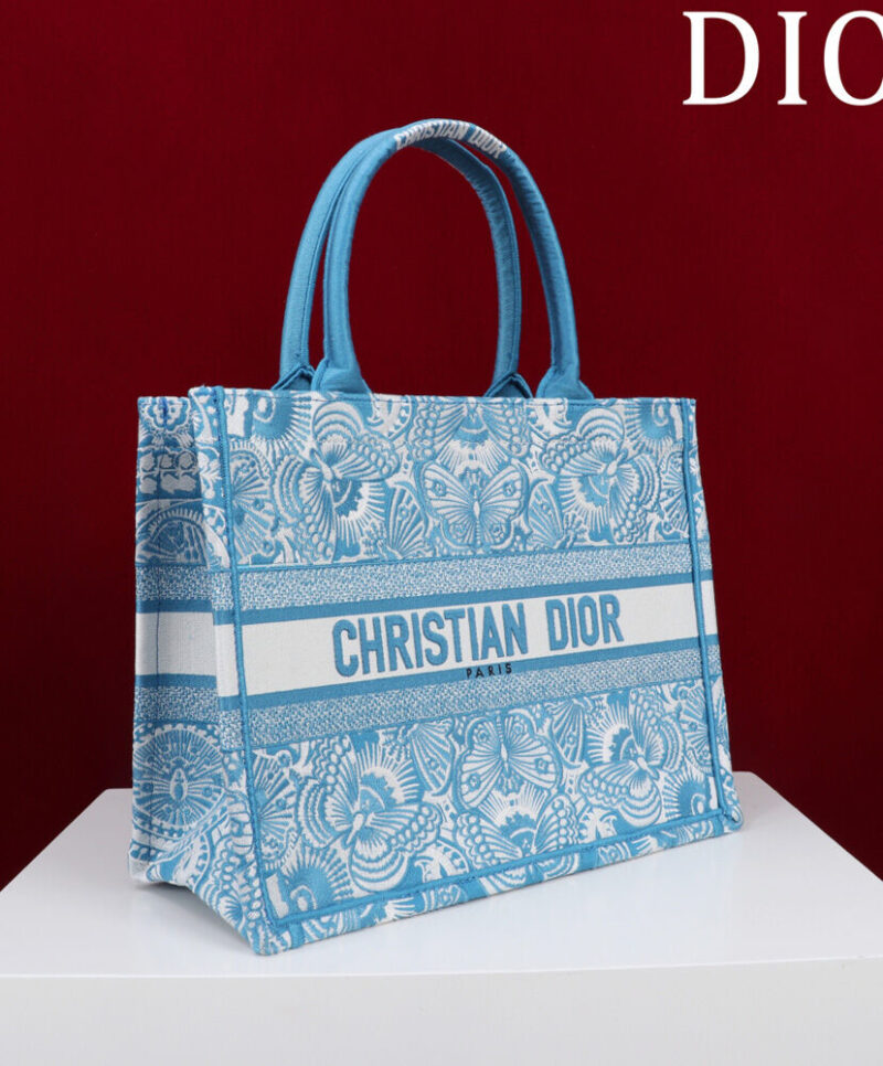 Christian Dior Medium Dior Book Tote M1286 Blue
